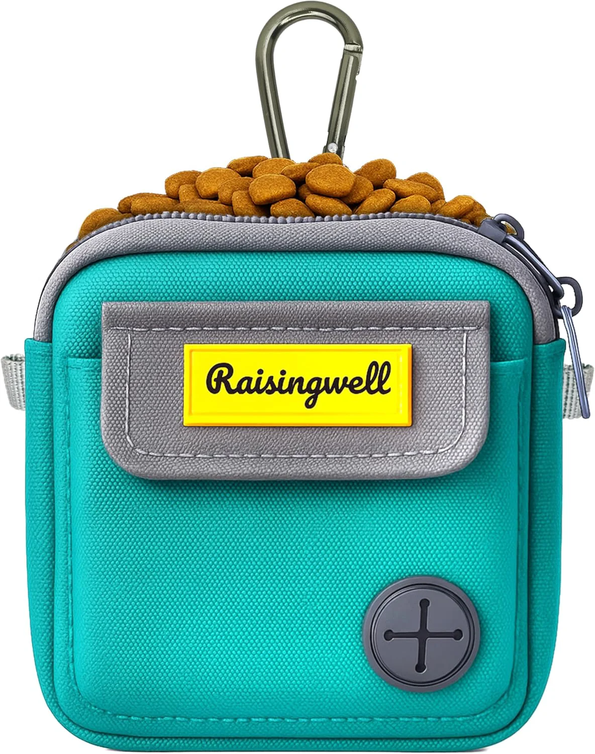 Superior Dog Treat Pouch for Pet Walking and Training with Clicker Poop Bags and Three Bags Design Small Fanny Zipper Pack Holder for Puppy Snack Dispenser Kit for Leash and Outdoor Use Green Easy-to-Use