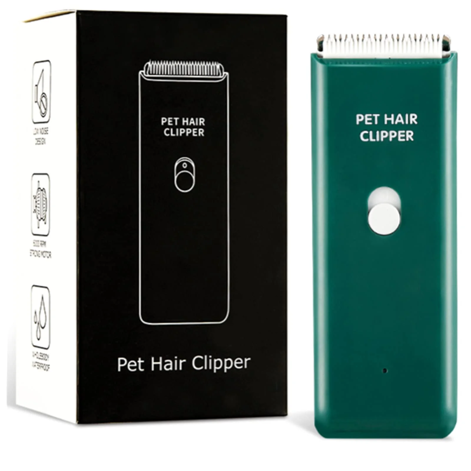 Fashionable Grimgrow Waterproof USB Rechargeable Pet Clipper — Low-Noise Cordless Trimmer for Dogs Cats Fine