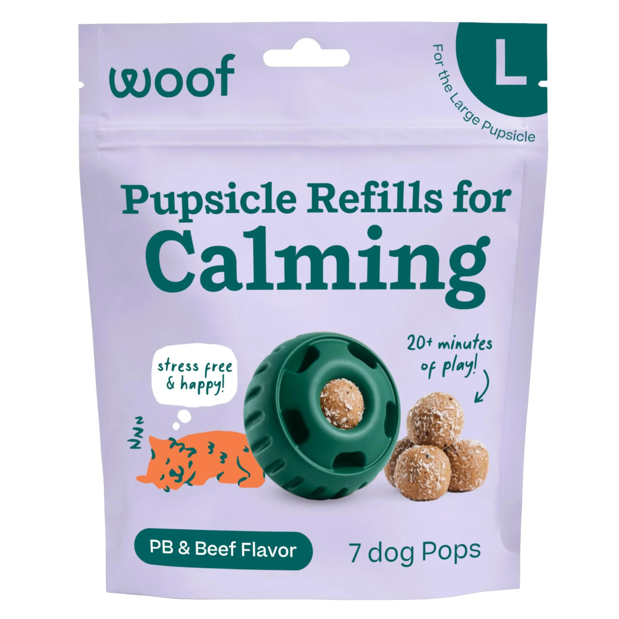 Effective WOOF Pupsicle Refill Pops for Calming – Long-Lasting Ready-to-Go Calming Treats for Dogs Proven