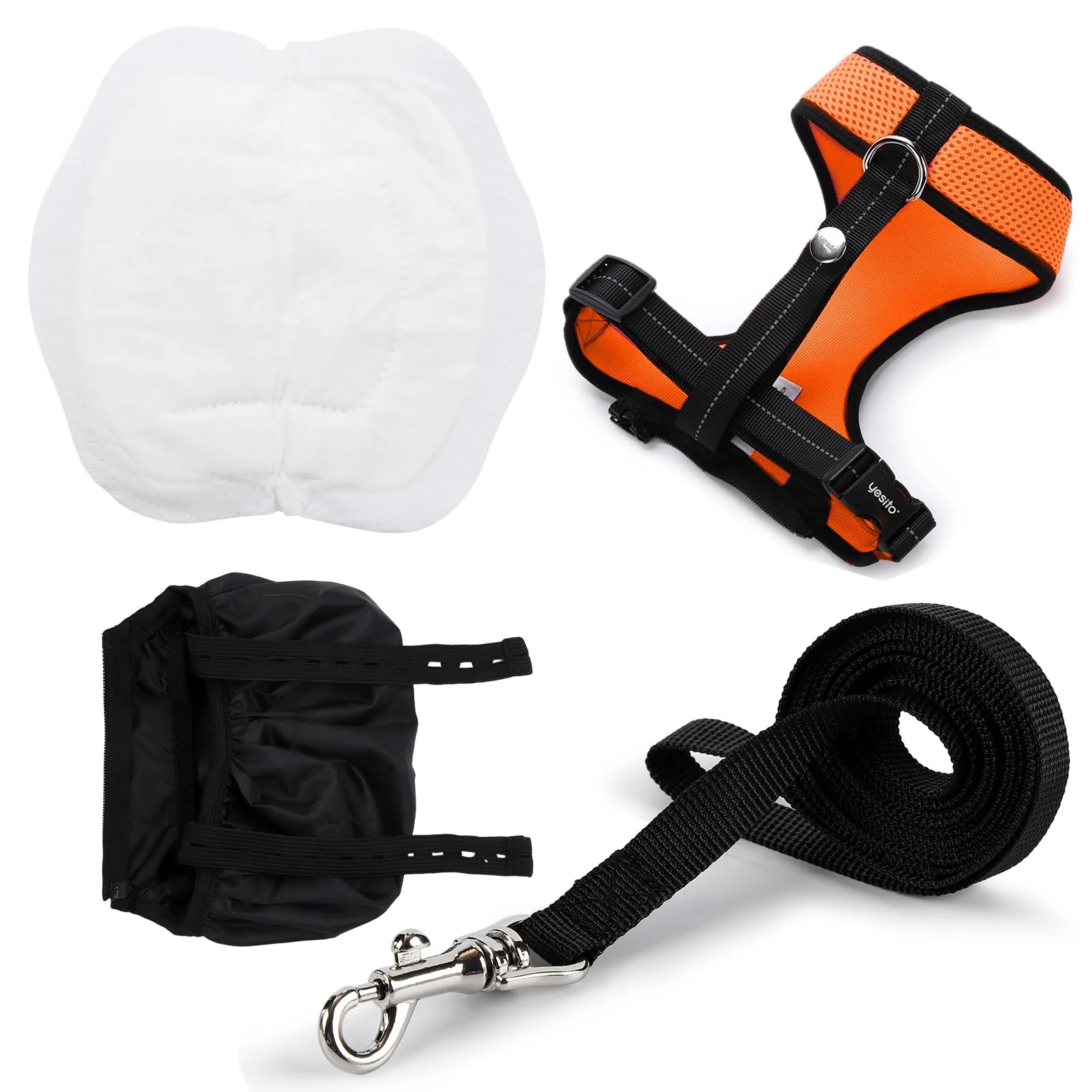 Effective Yesito Adjustable Chicken Harness Diaper with 5.4ft Leash – Breathable Washable Training for Hens Ducks Soft