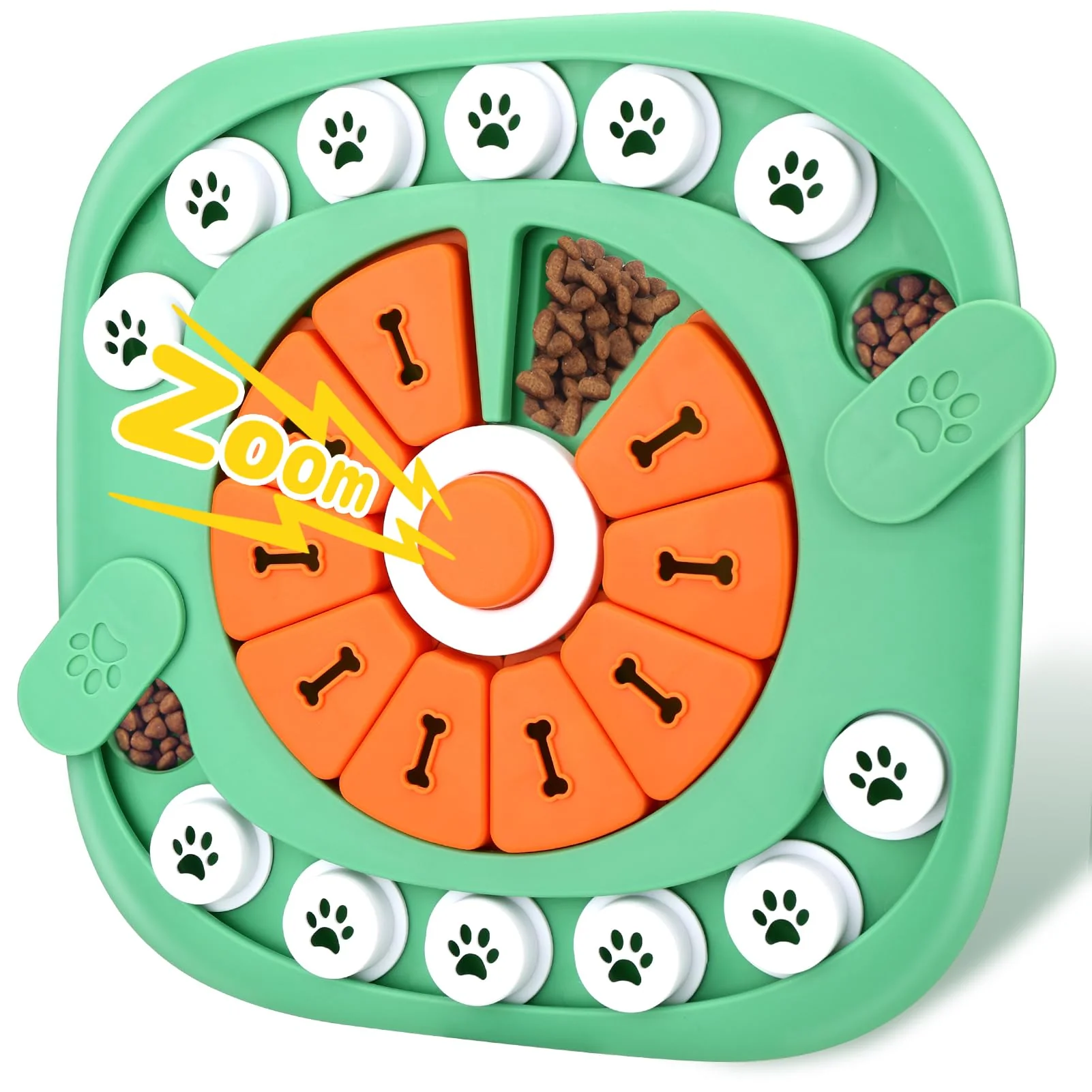 Expertly Made AVOAR Level 3 Green Puzzle Dog Toy – Smart Treat-Dispensing Enrichment for Large Medium Dogs Versatile