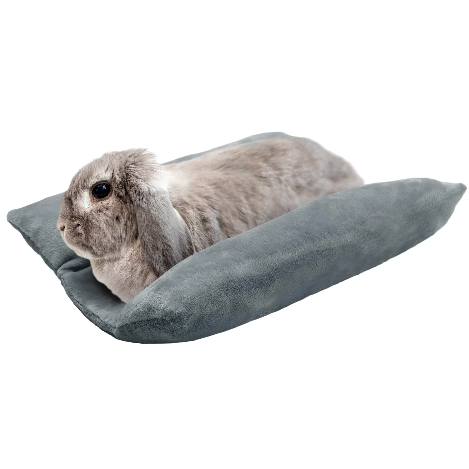 Traditional MEWTOGO Bunny Bed 15.7 x 14 in – Plush Cushioned Mat for Small Pets Gray Expertly Made