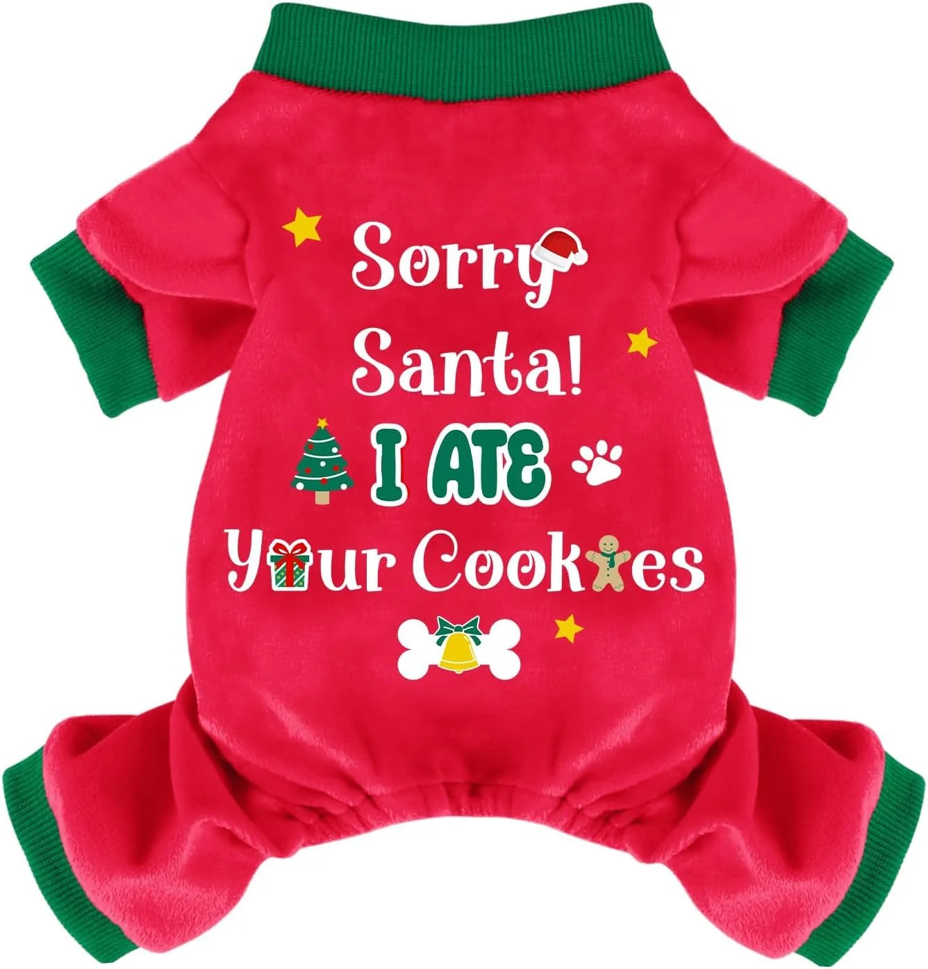 Unique Baobicute Dog Christmas Pajamas – Soft Lightweight Velvet Warm Winter Outfit for Pets XS–XXXL Healthy