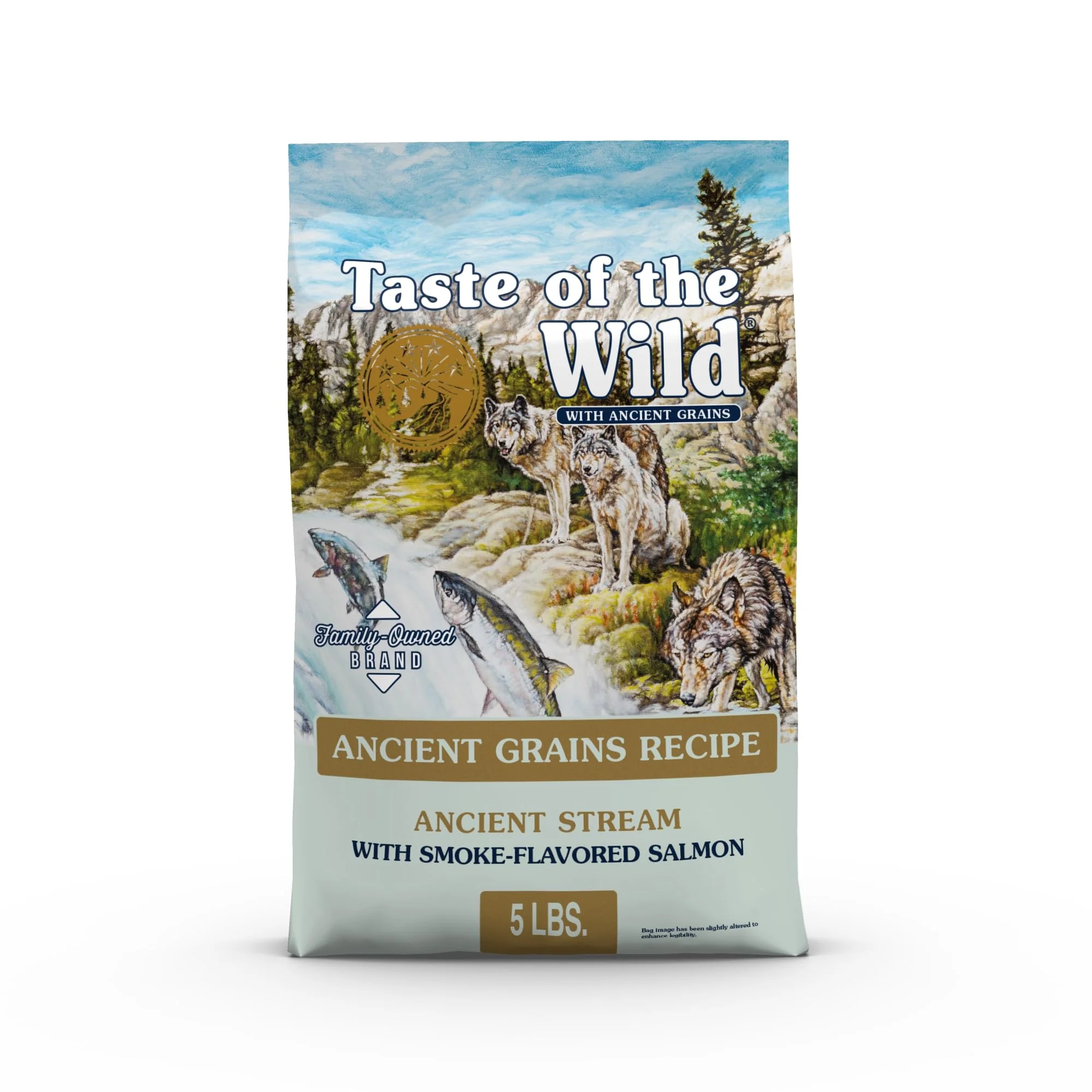 Comfortable Taste Of The Wild Ancient Stream Canine Recipe – Smoke-Flavored Salmon Ancient Grains 5lb Enhanced