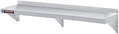 Smooth DuraSteel Stainless Steel Shelf – 72 Inch Wide x 12 Deep Commercial NSF Mounted Metal Wall Shelf Pantry Organizer Garage Storage Shelves – Rack Shelving Restaurant Kitchen Units Laundry Utility RoomAbout ThisOverview Easy-to-Use
