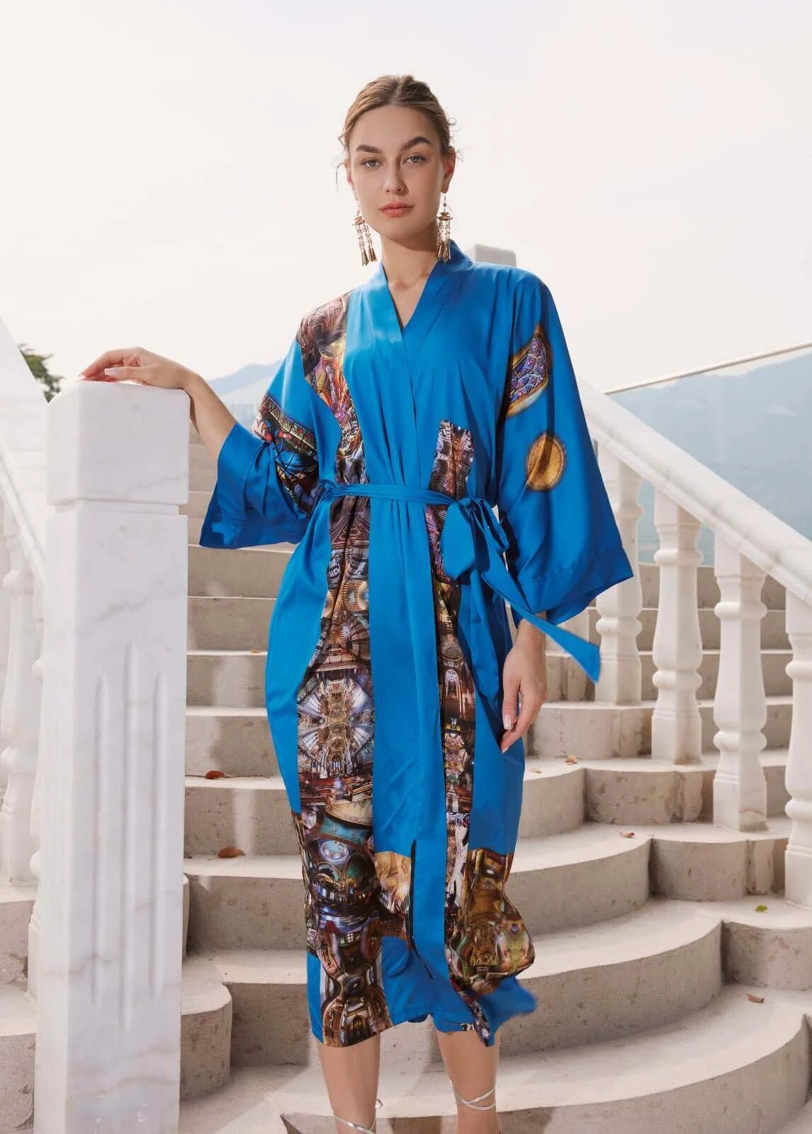 Fine Crafted Robe Kimono Cathédrale de Paris Premium