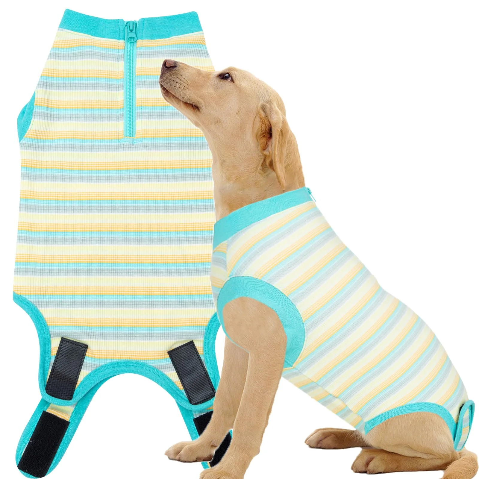 Carefully Designed Wabdhaly Recovery Suit for Dogs – Zipper Surgery Comfort Cone Casual