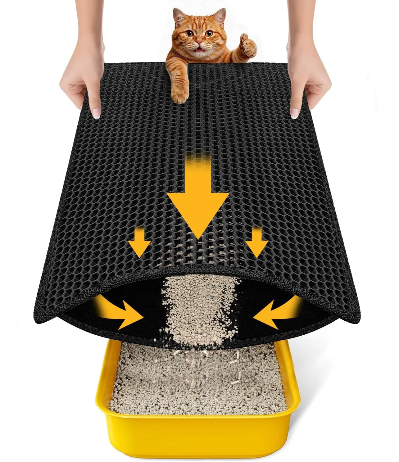 Sophisticated Cat Litter Mat Compact Size 23.6 x14.6 for Small. Chosen for quality fits naturally into modern pet homes. Efficient