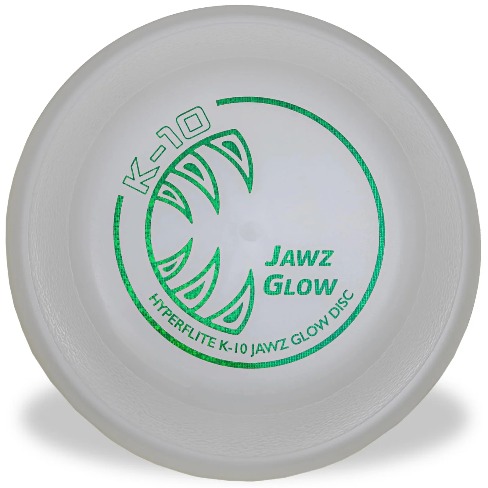 User-Friendly Hyperflite K-10 Jawz Glow Disc for Large Dogs — 8.75 inch Glow in the Dark Puncture-Resistant Made in USA Exclusive