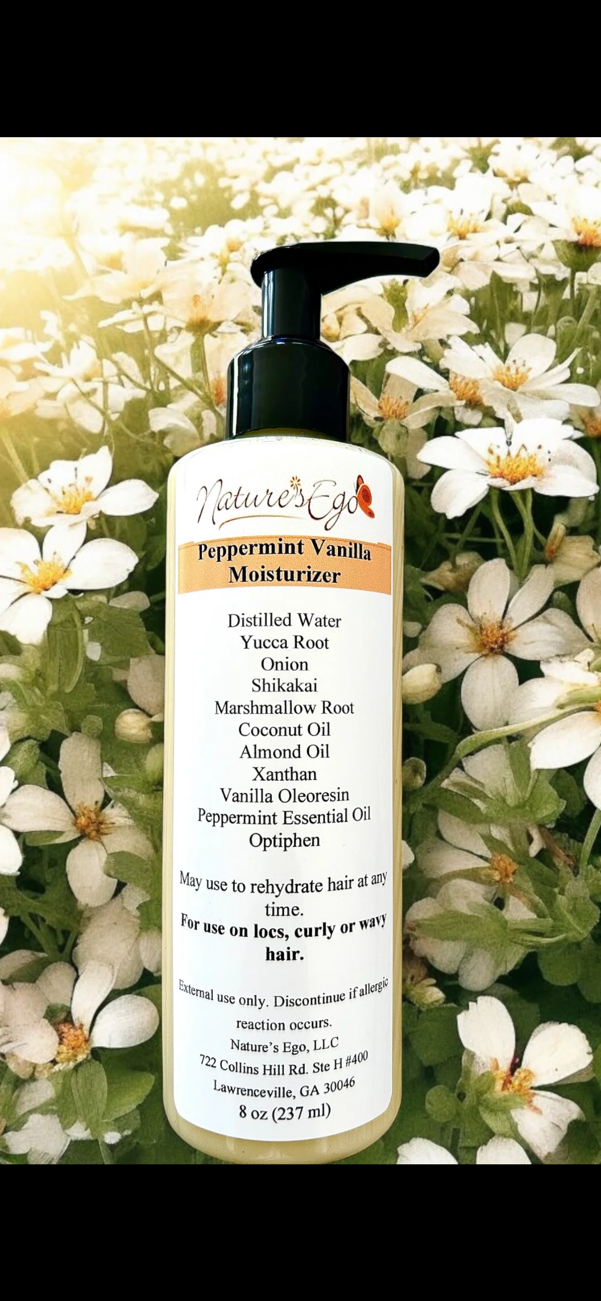 Quality Hydratant Menthe Poivrée Vanille microlocs sisterlocks locks cheveux bouclés et ondulés Unique