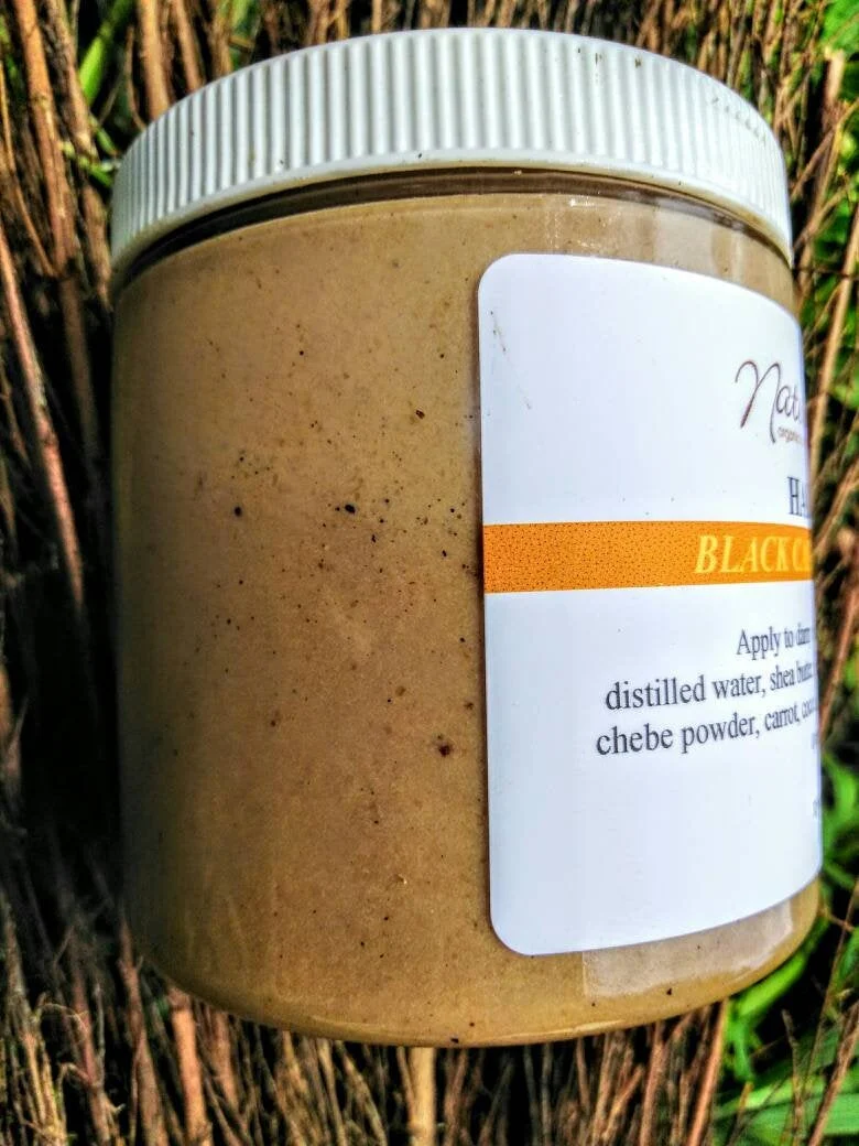 Powerful Crème capillaire au ricin noir et au Chebe poudre de Chebe mélasse scellant chocolat crème capillaire Specialty