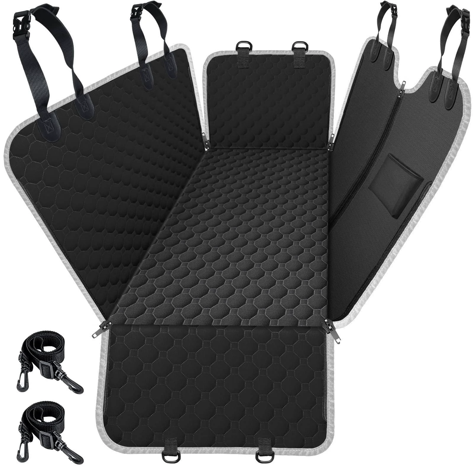 Pure Mancro Dog Car Seat Cover for Back Seat — 600D Waterproof Hammock Soft