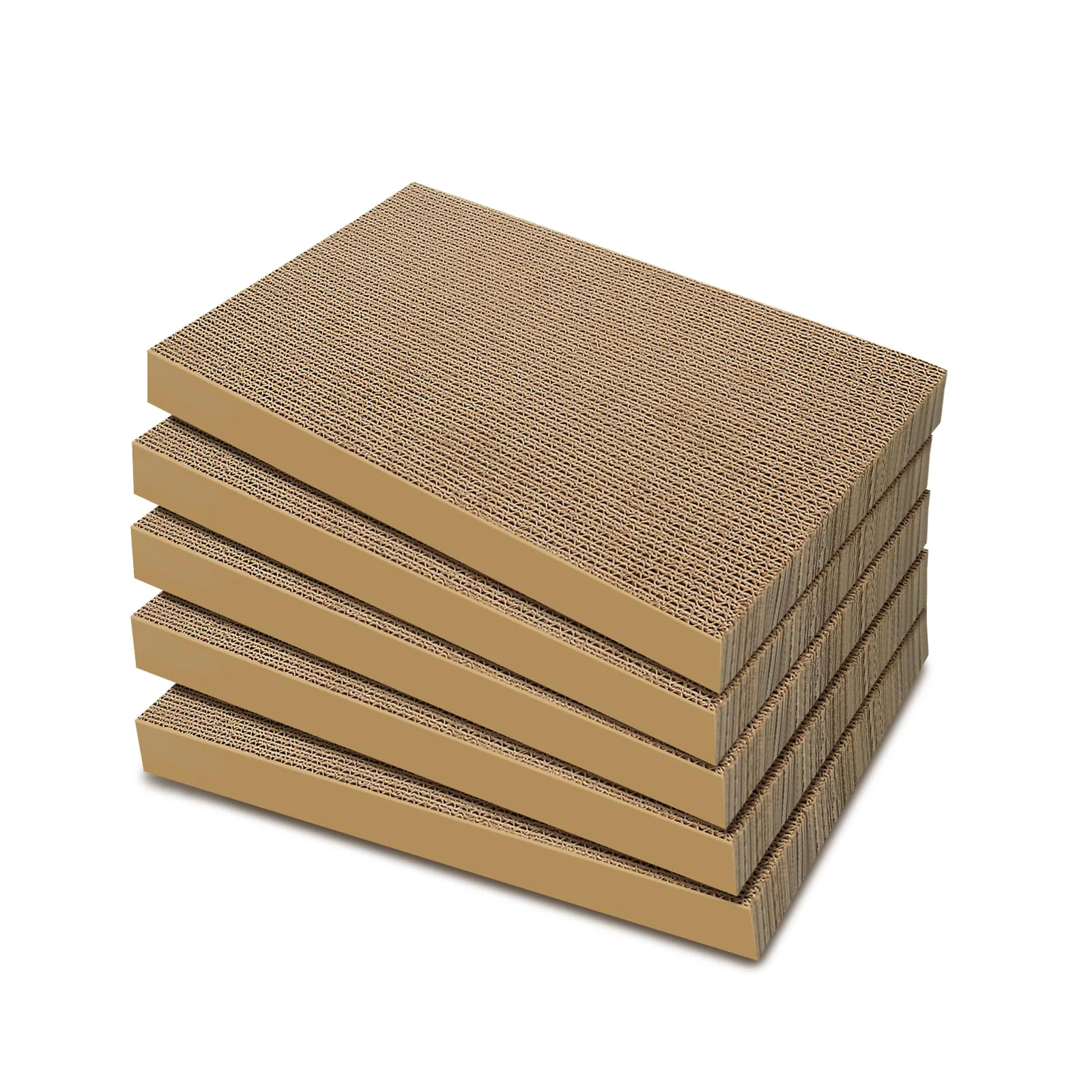 Secure AGYM 5-Pack Cat Scratcher Refills — Large Durable Cardboard Scratching Pads for Indoor Cats Official