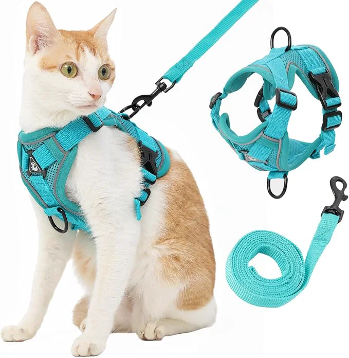 Easy-to-Use Cat Harness and Leash Reflective Cat Harness Escape Proof Clean