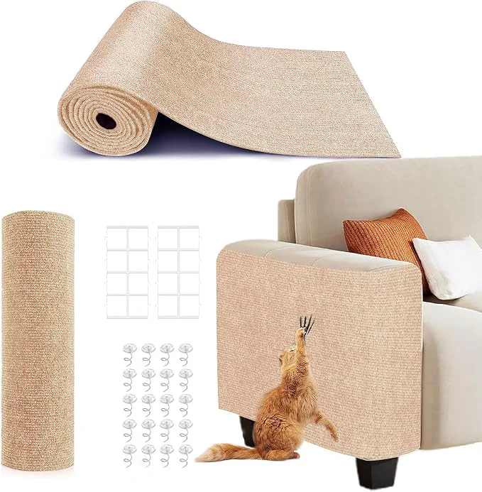 Efficient 78.7 X15.8 Self-Adhesive Cat Scratching Mat Couch Protector from Cat Claws Trendy