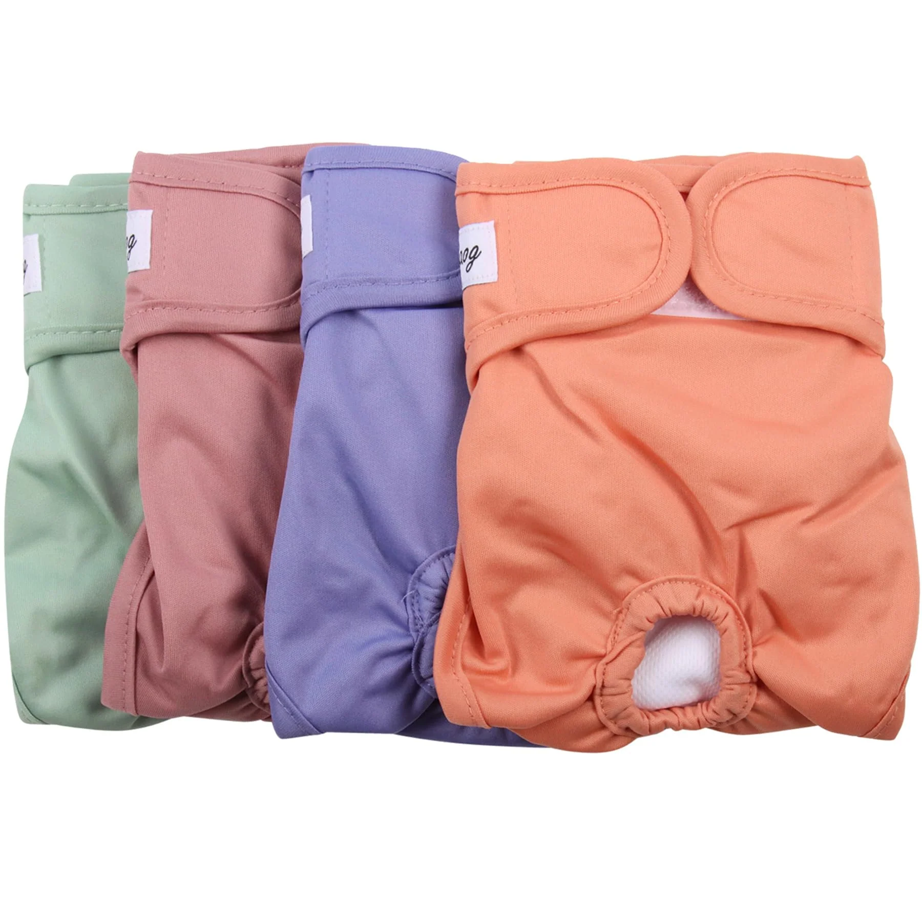 Innovative JoyDaog Small Female Dog Diapers Size S – 4 Pack Reusable Washable Puppy Nappies for Heat Incontinence Healthy
