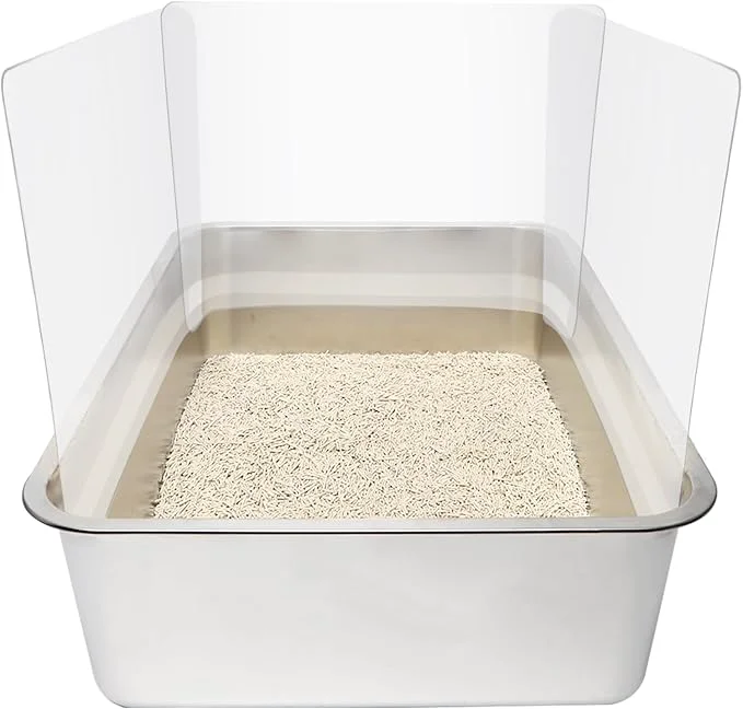 Stylish 9PCS Cat Litter Box Pee Shields Transparent Easy Clean Splash Guard Consistent