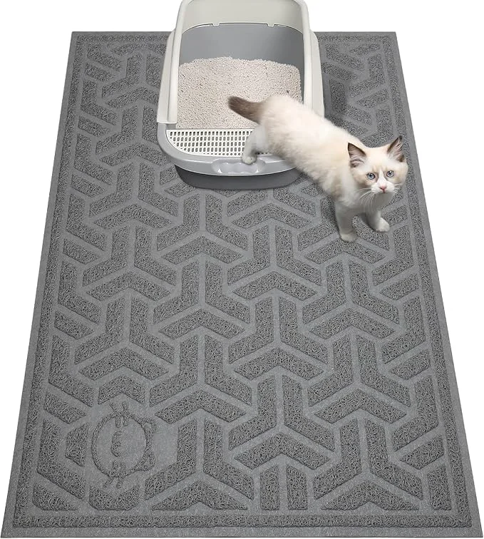 Reusable UPSKY Cat Litter Mat Litter Trapping Mat Soft on Kitty Paws Large Litter Box Healthy