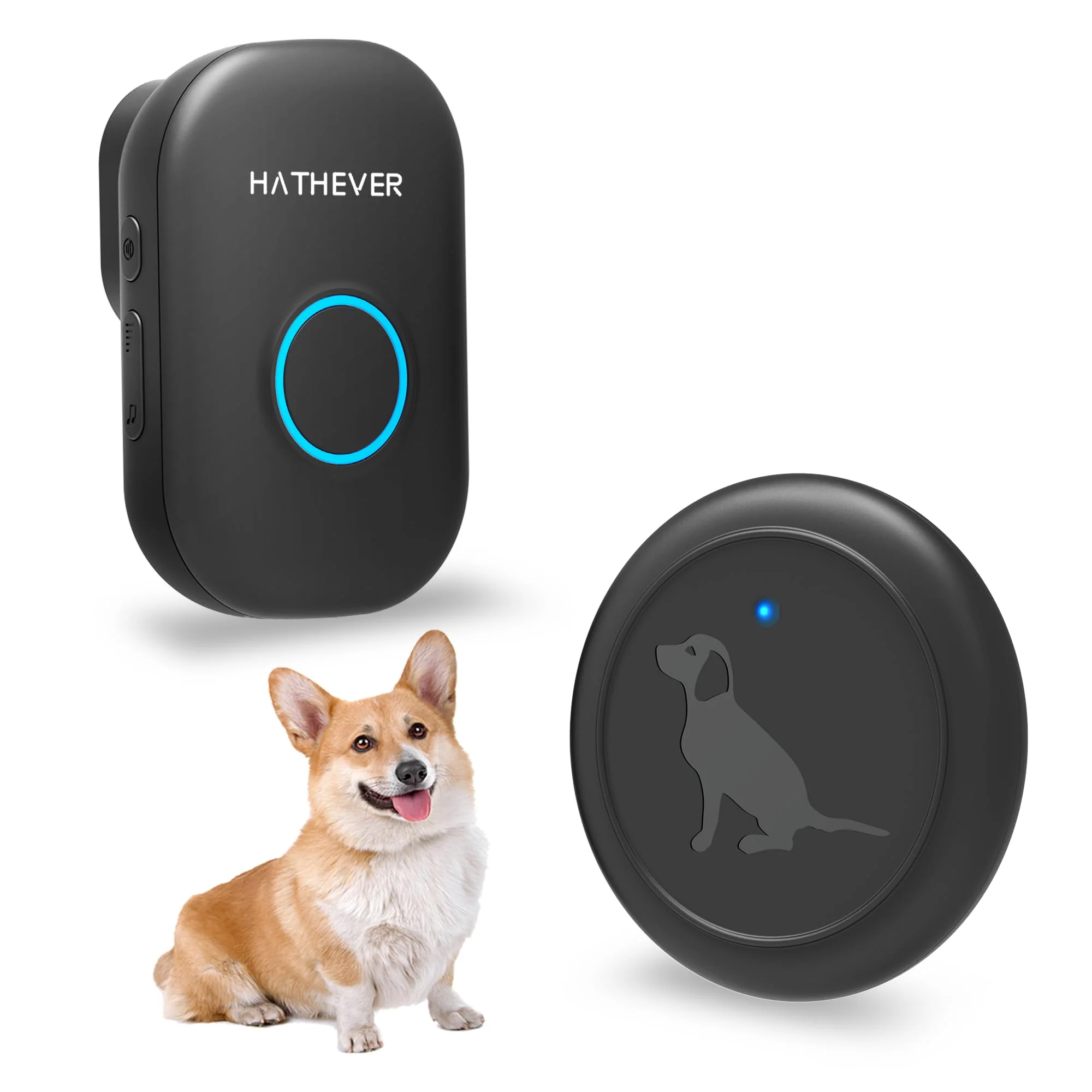 Artisan Hathever Dog Doorbell for Potty Training — Wireless 1000 Ft Range IP65 Button 32 Melodies 4 Notification Modes Detailed