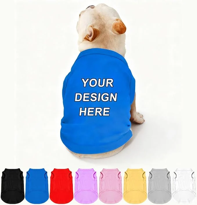 Certified Custom Dog Clothes Shirts for Small Large Dogs Breathable Pet Shirt Customized Professional