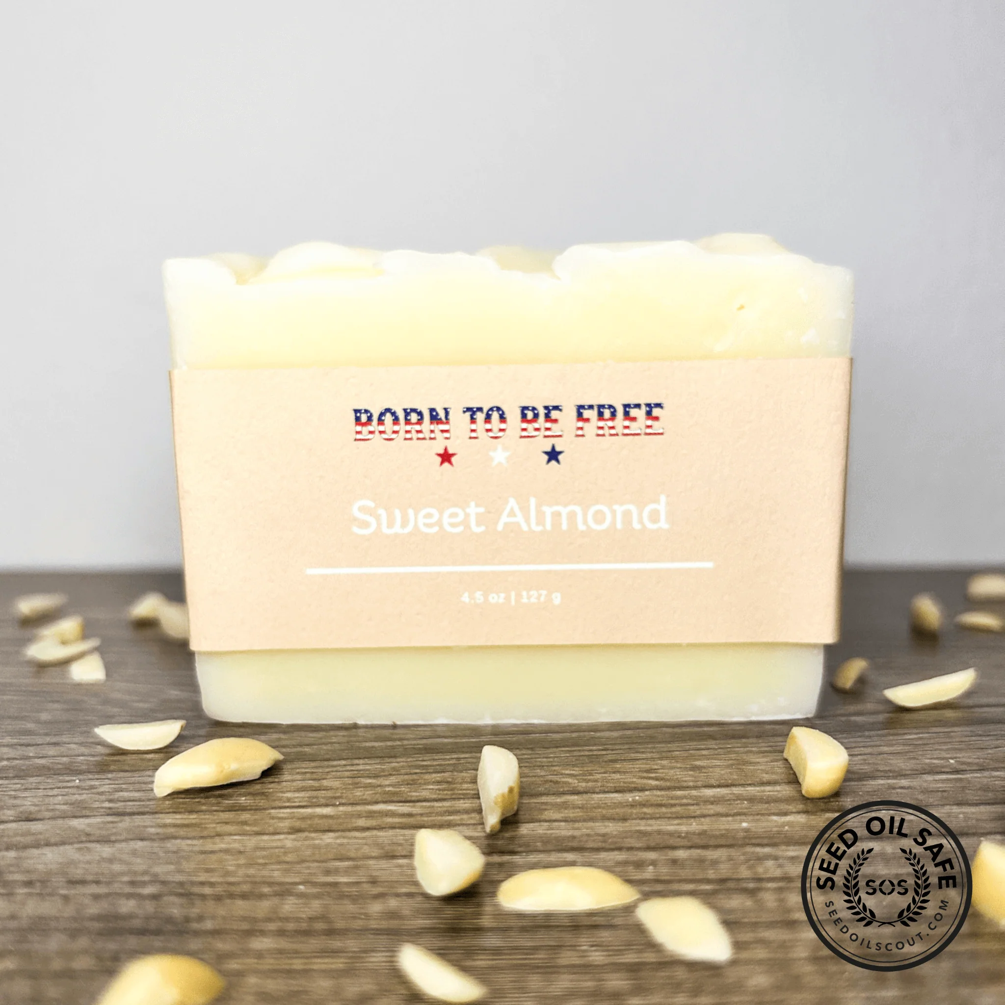 Stylish Pain de savon au suif et à l’amande douce Recyclable