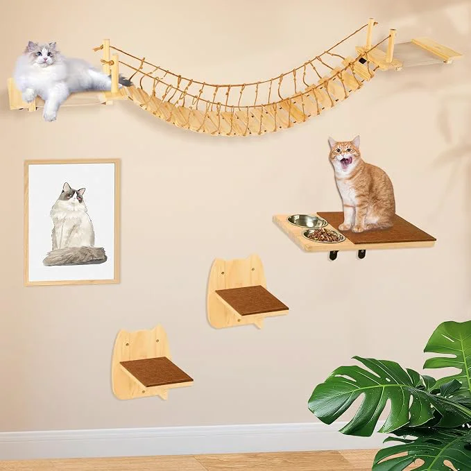 Top-Quality Calmbee Cat Wall Shelves Cat Wall Furniture 70 Cat Bridge Wall Mount Cat Luxury