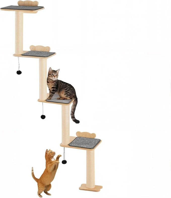 Dependable VEVOR 4 Tiers Cat Wall Furniture Set Fine