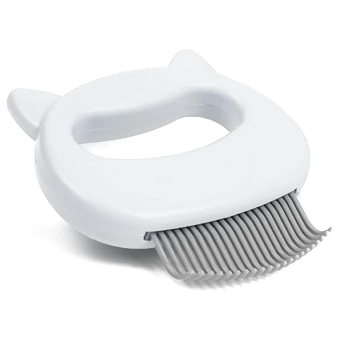 Minimalist Leo’s Paw The Pet Hair Removal Massaging Shell Comb Soft Deshedding User-Friendly