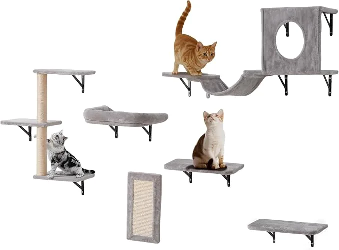 Professional VEVOR Wall Mounted Cat Shelves Perches Premium