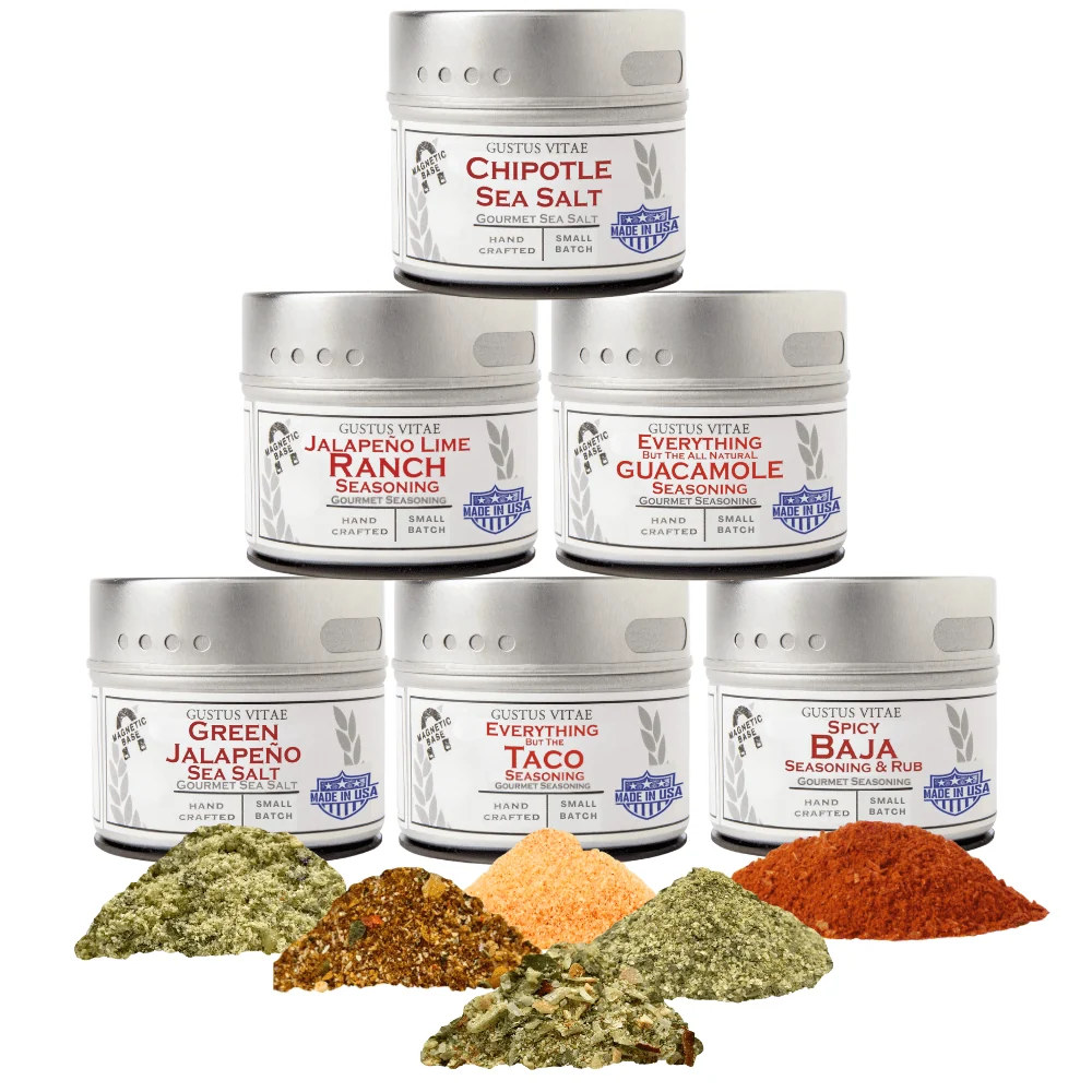 High-Performance Coffret Cadeau Épices Mexicaines – Saveurs du Mexique – Mélanges d’Épices Artisanales Lot de Six Certified