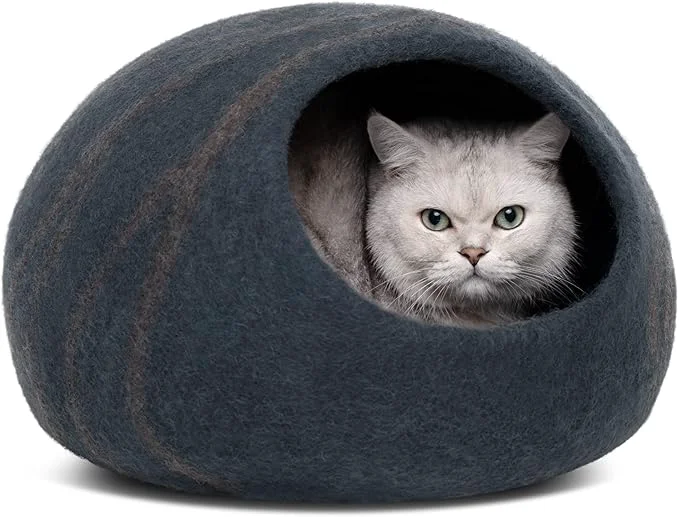 Environmentally Friendly MEOWFIA Cat Cave – Premium Felt Cat Bed Excellent