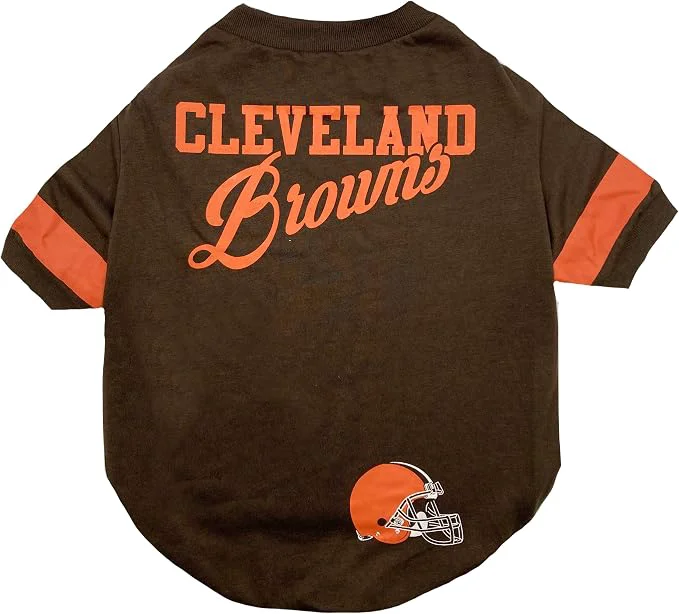 Specialty Pets First NFL Cleveland Browns Dog Cat T-Shirt Small. Football Pet Shirt Modern