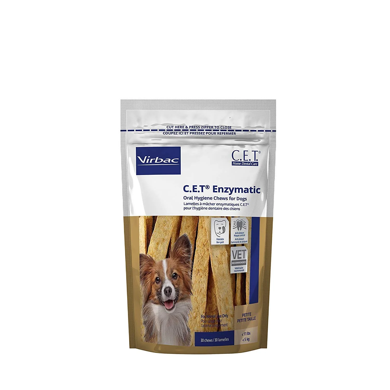 Excellent Virbac C.E.T. Enzymatic Oral Hygiene Chews for Small Dogs — 30 Count Beef Flavor Advanced