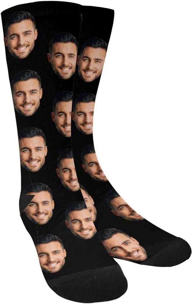 Clean MyPupSocks Custom Personalized Photo Pet Face Socks Cat and Dog Tracks Paws Long-Lasting