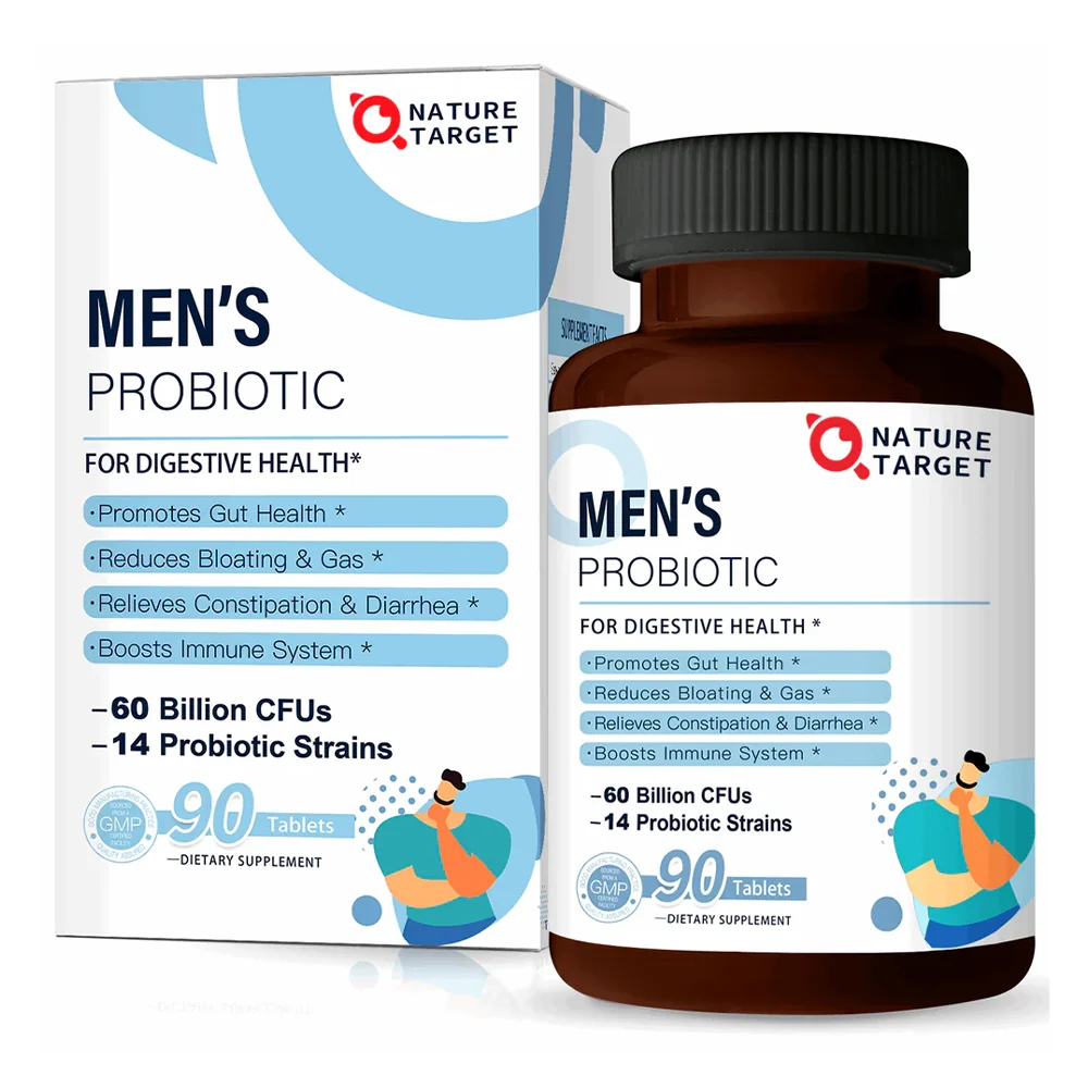 High-End Probiotiques pour hommes 60 milliards d’UFC 90 comprimés High-Performance