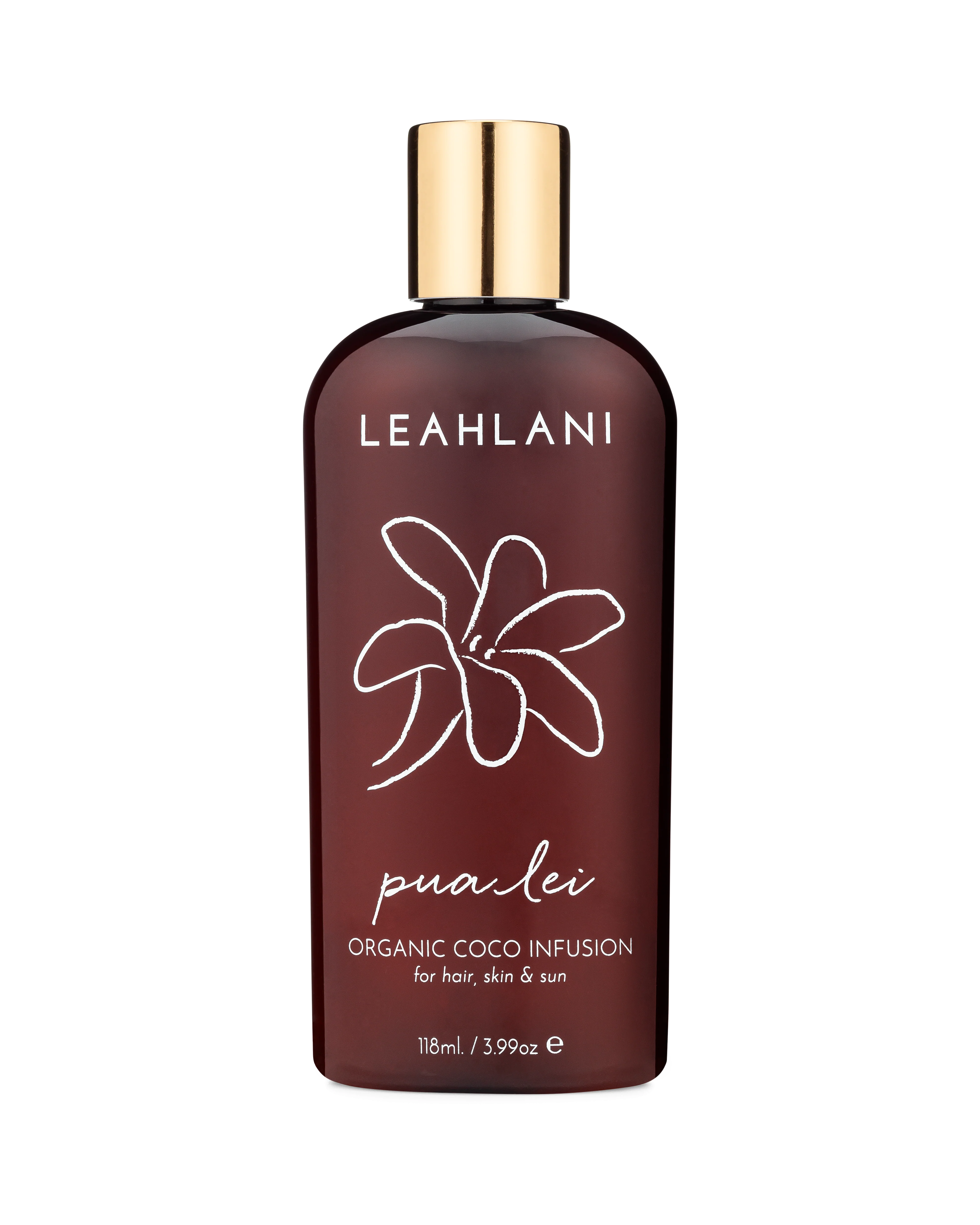 Optimized Pua Lei Coco Infusion Floral Body Hair Oil Reusable