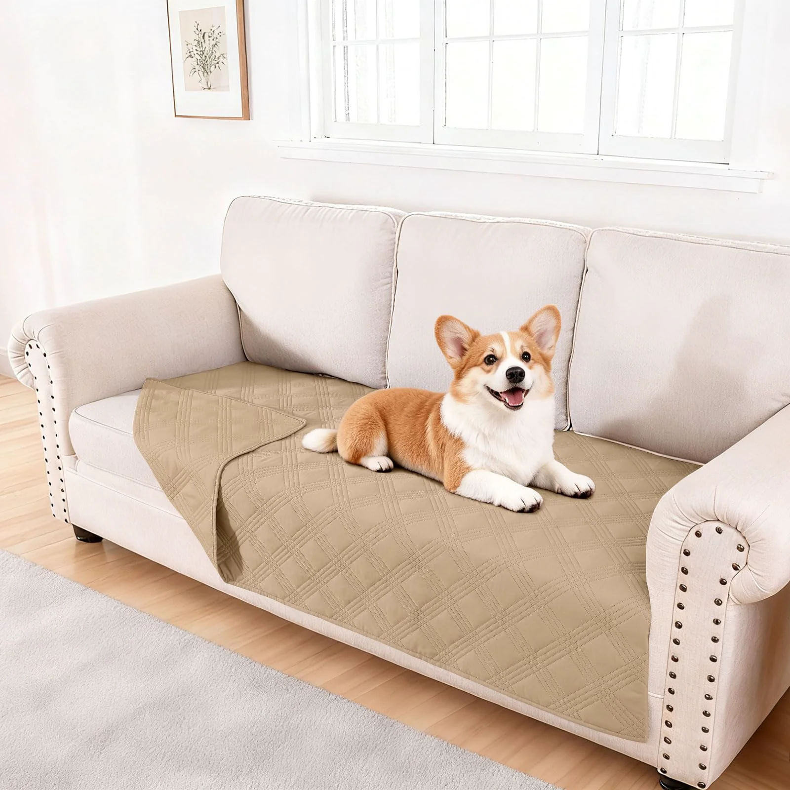 Soft hyha Waterproof Dog Blanket • Reversible 40×70 Sofa Protector for Dogs Cats Consistent