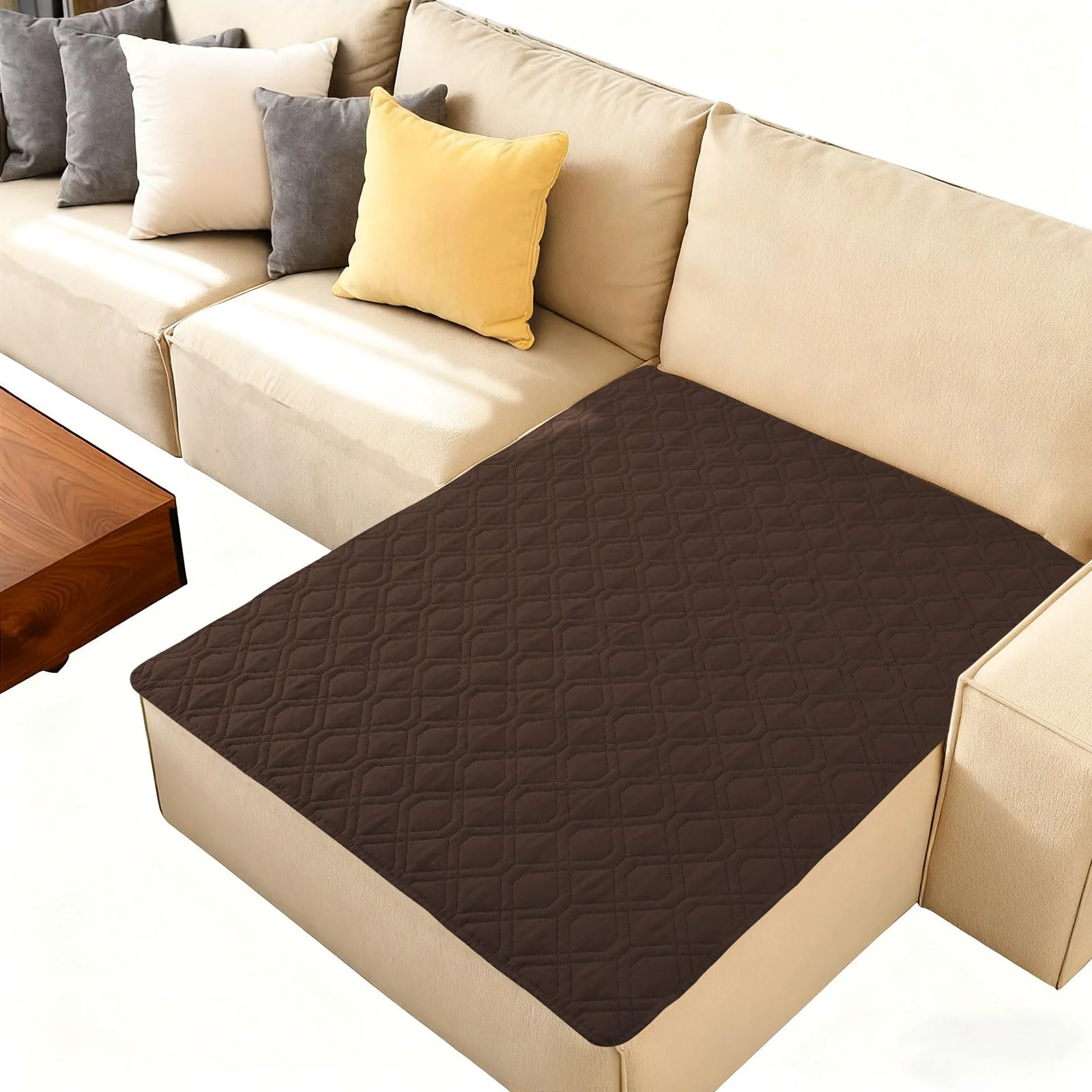 Safe hyha Waterproof Dog Bed Blanket – Reversible Sofa Cover 40×50 in Chocolate Dark Grey Breathable