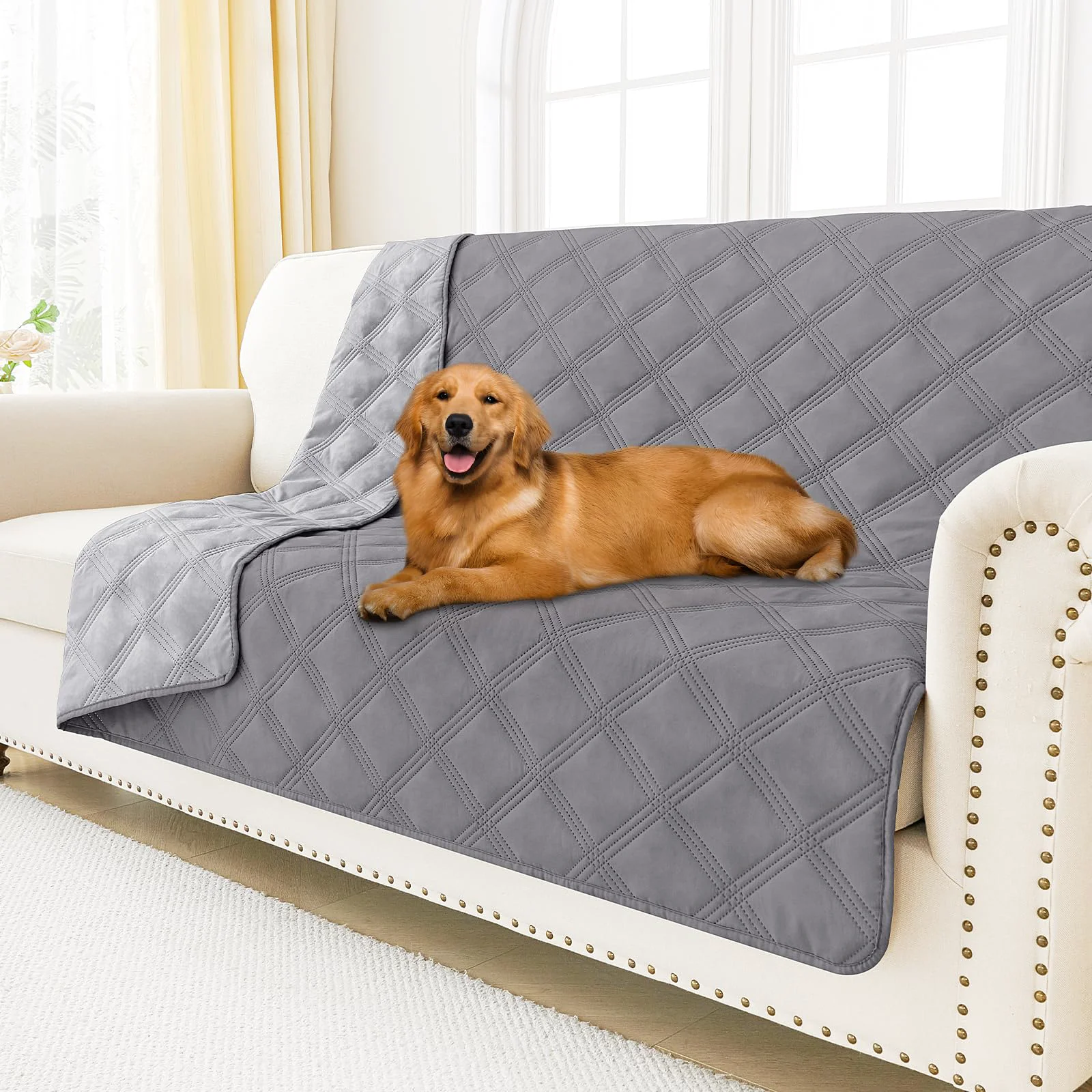 Responsible Smiry Waterproof Dog Bed Cover Blanket 52×82 – Reversible Leakproof Sofa Protector Next-Generation