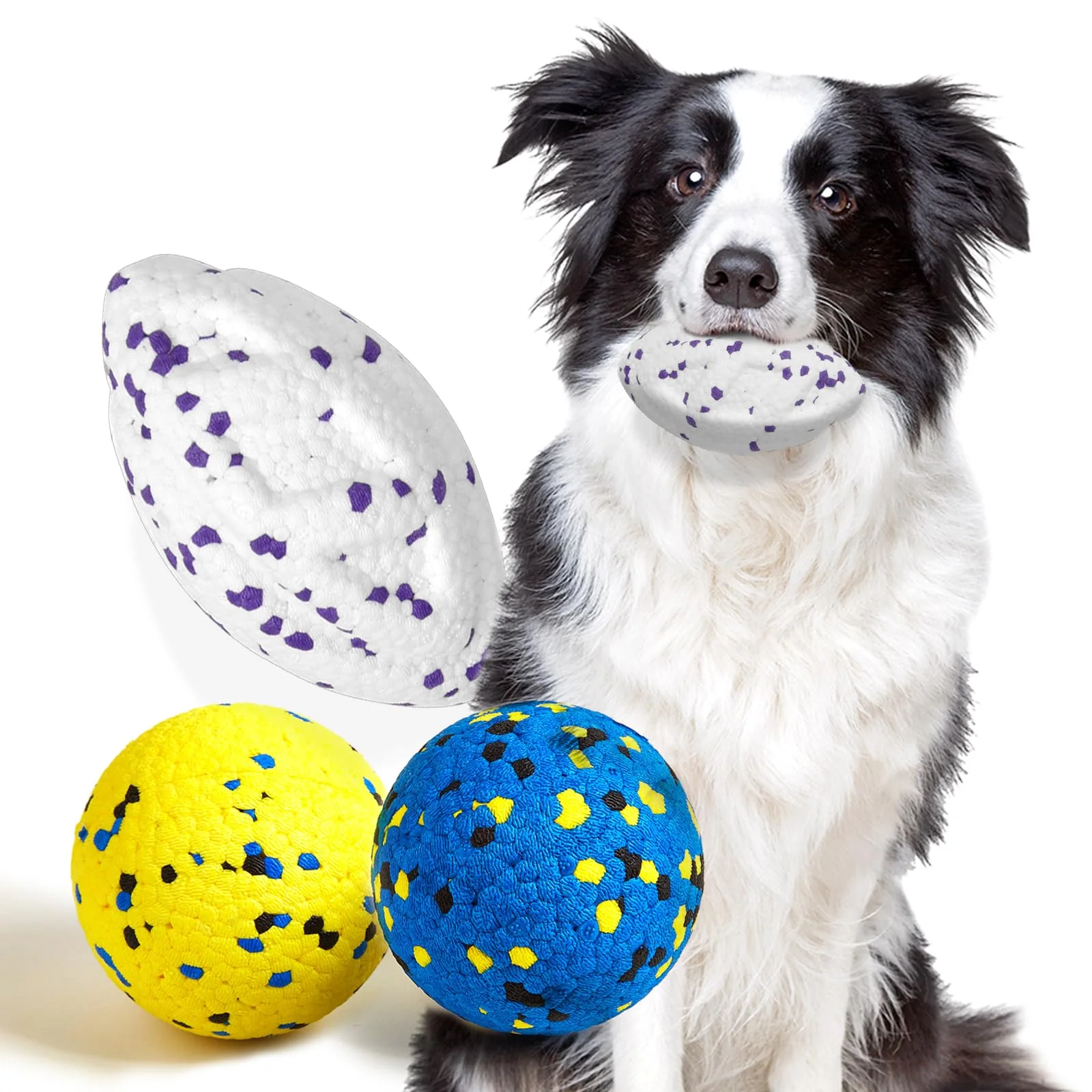 Certified Kimee Upgraded 5.3” Dog Tennis Ball for Aggressive Chewers Durable Bite-Proof Fetch Toy Modern