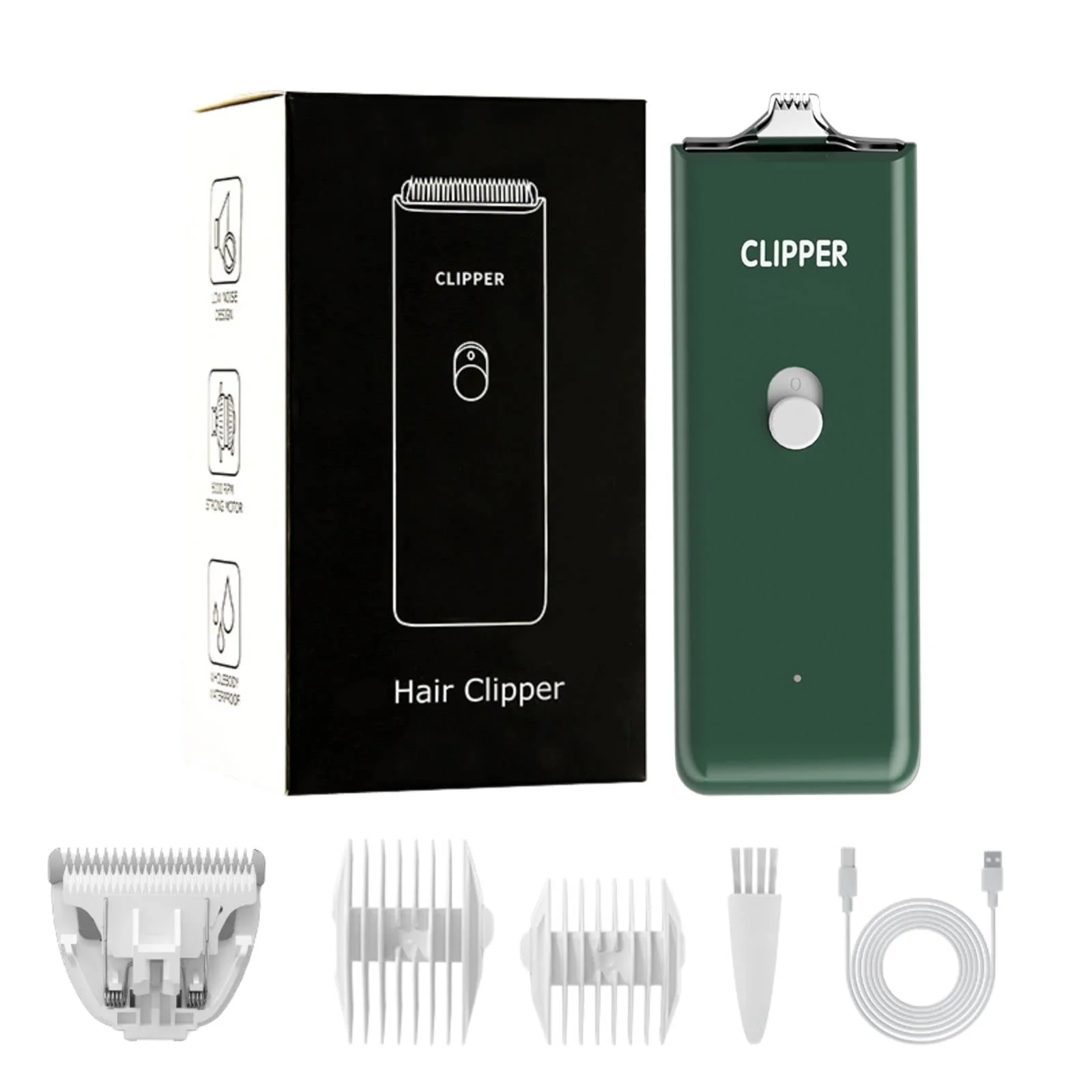 Original Grimgrow Dog Cat Hair Clipper — Waterproof USB Rechargeable Cordless Grooming Tool Relaxed