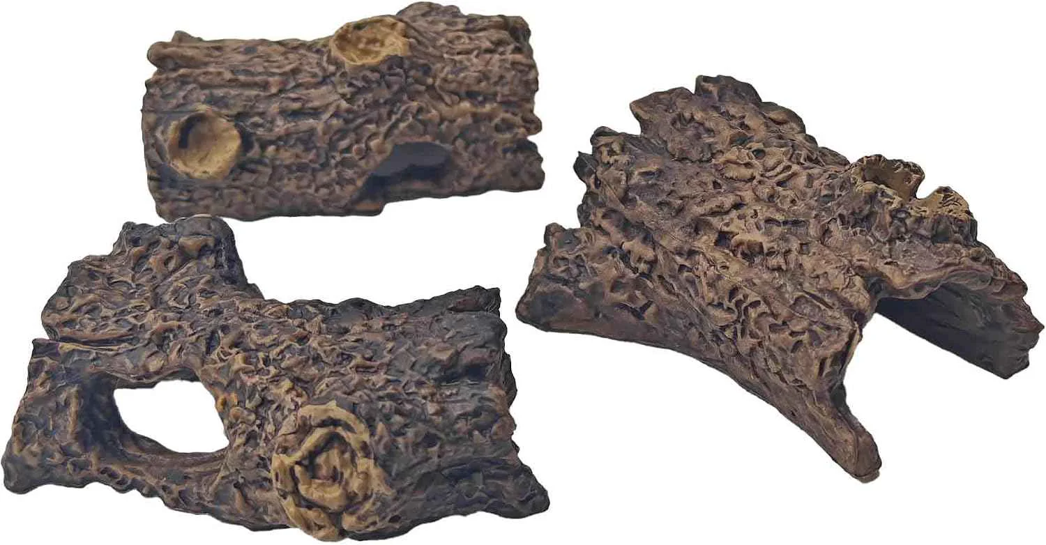 Excellent 3-Piece Mini Cork Bark Climbing Log Set High-Quality
