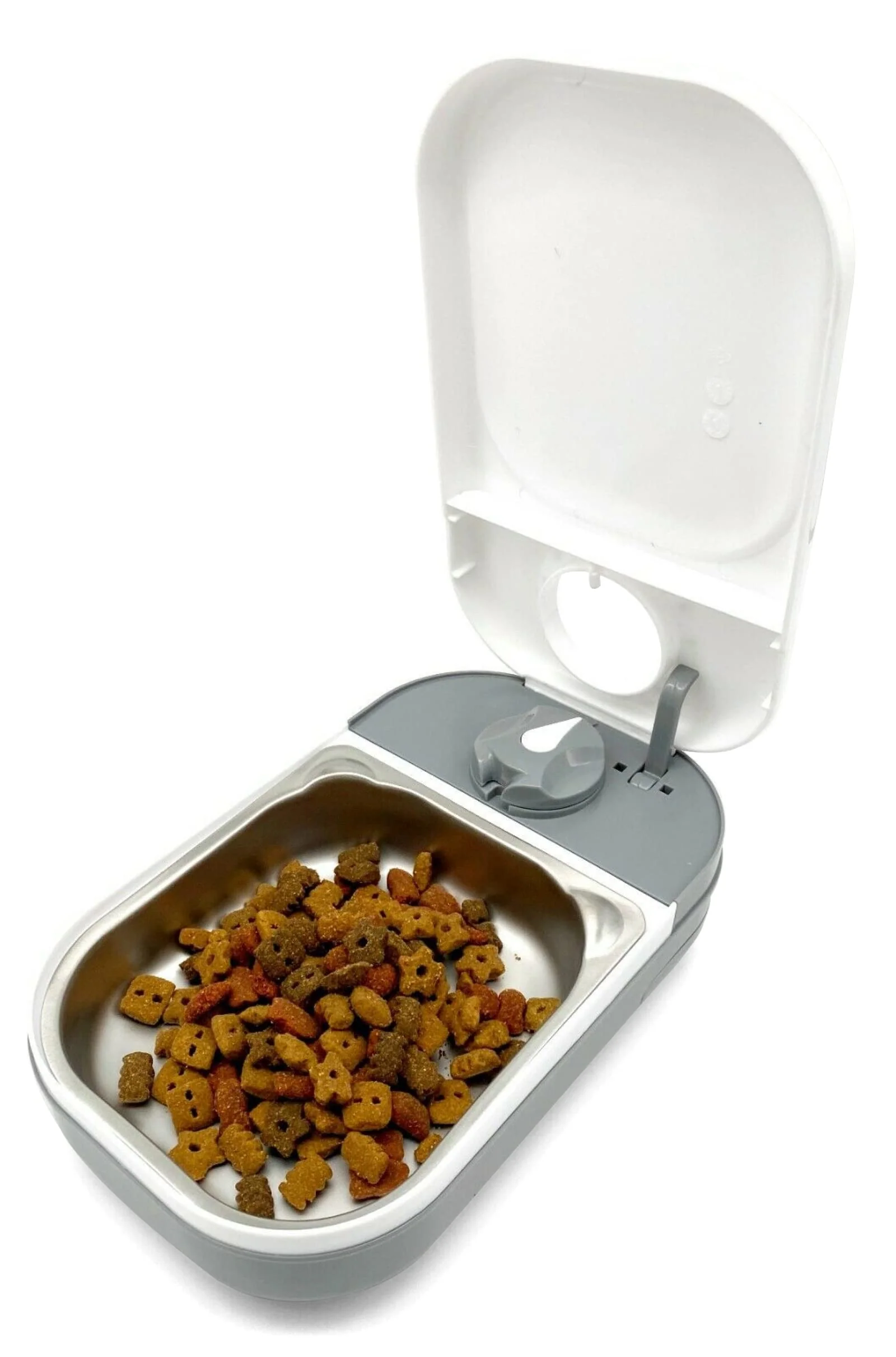 Smart Closer Pets C100 Timer-Controlled Pet Feeder for Cats Small Dogs – 0.88 lb Stainless Bowl Prestigious