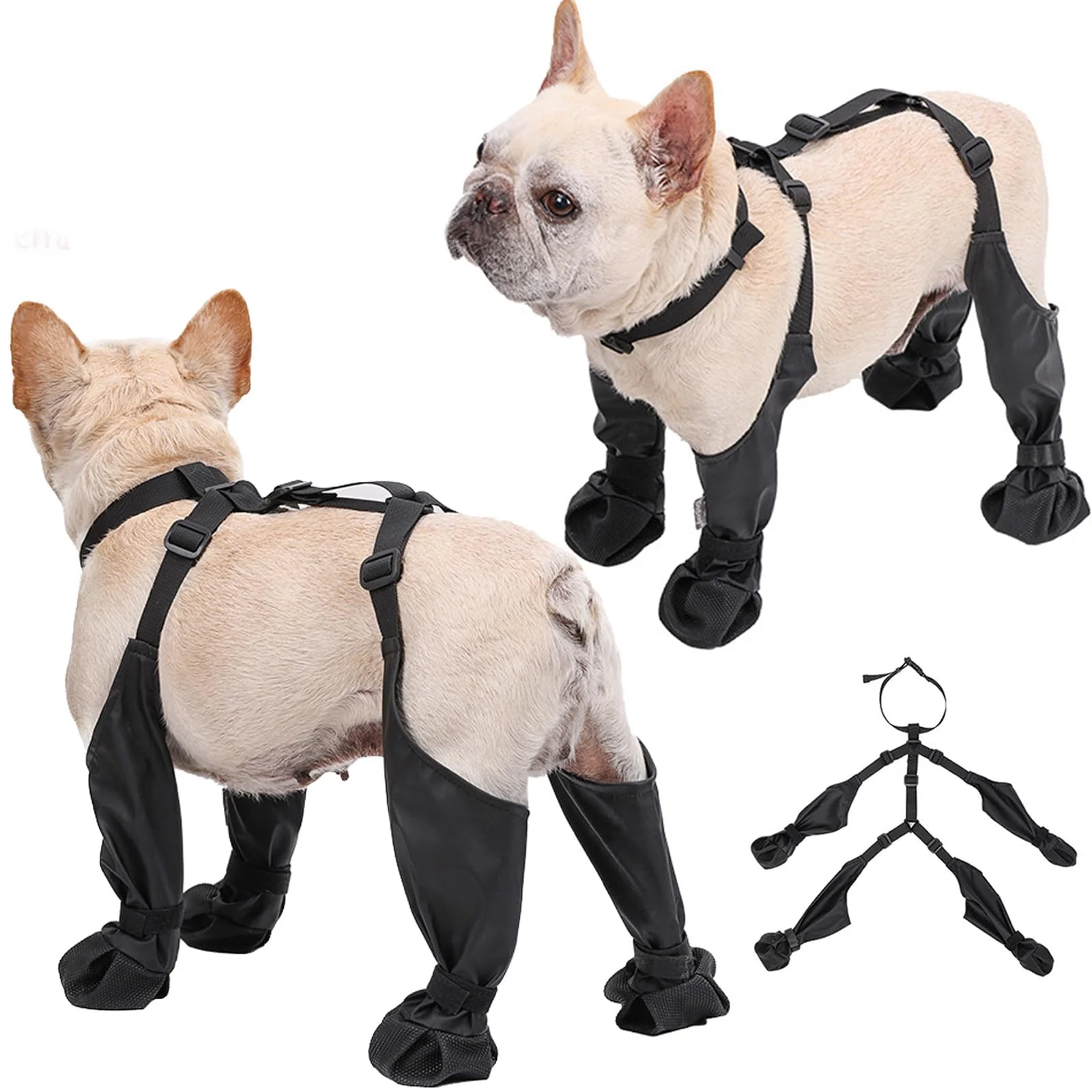Efficient CAPT.SNOOZE Waterproof Dog Boots for Winter – Anti-Slip Reflective Paw Shoes for Small Medium Dogs Expertly Made