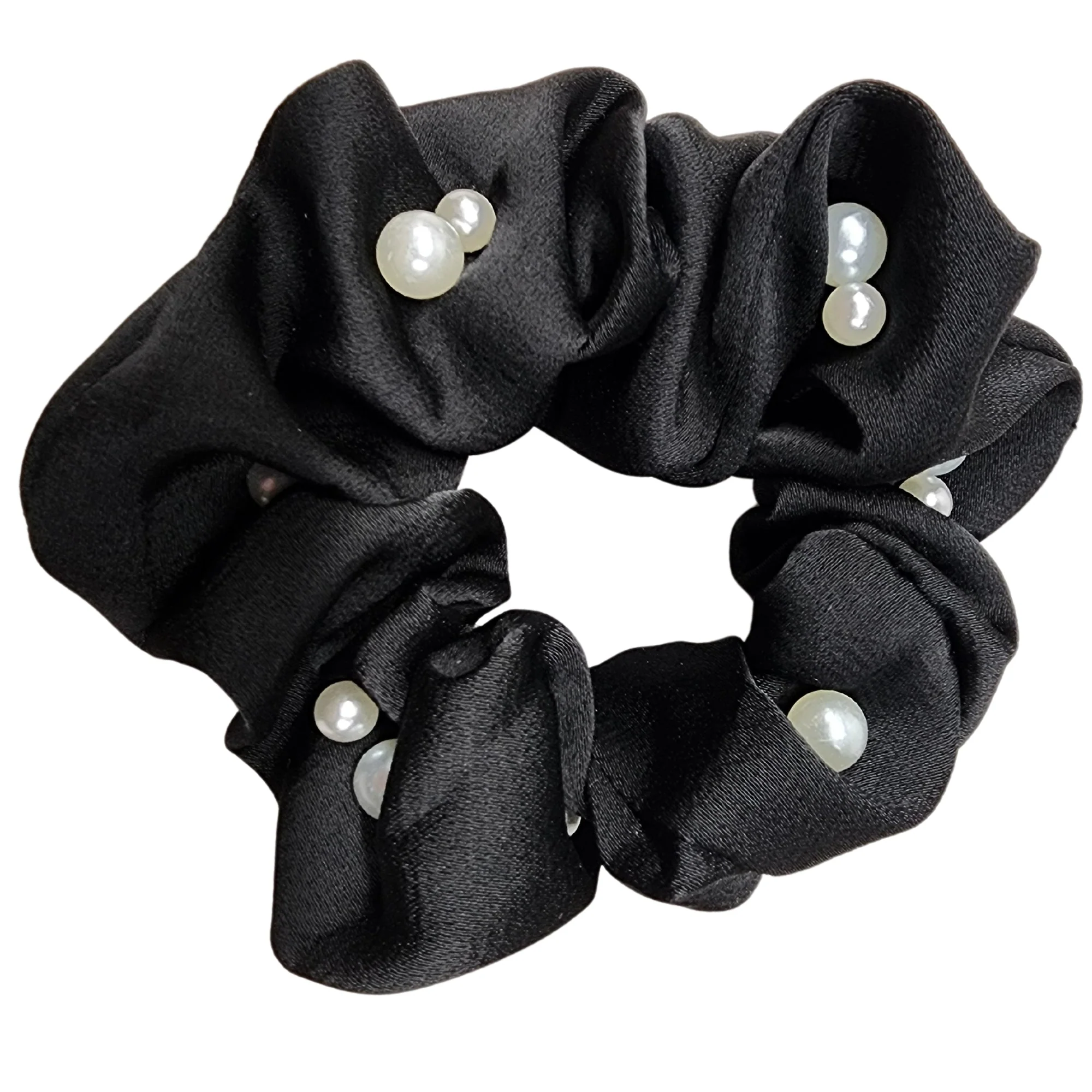 Advanced Chouchou voyant en perles et satin Relaxed