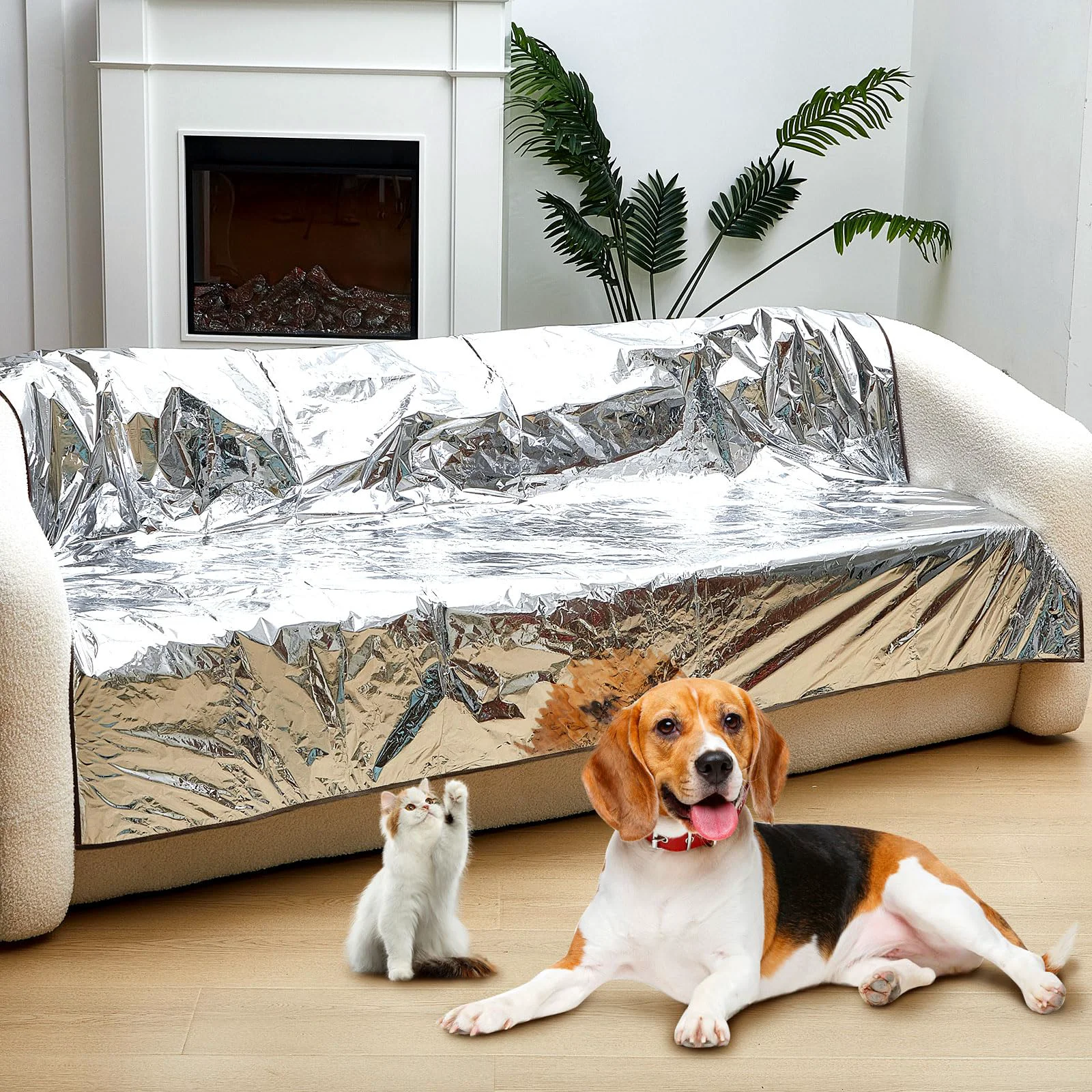 High-End Kigley 72×56 Brown Pet Deterrent Mat for Dogs Off Couch – Non-Electric Furniture Protector 183×143 cm Verified