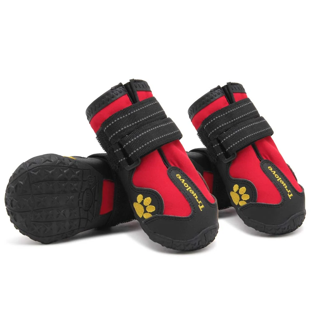Exceptional MOKCCI Truelove Dog Boots – Waterproof Paw Protectors with Reflective Straps Small to Large High-Grade