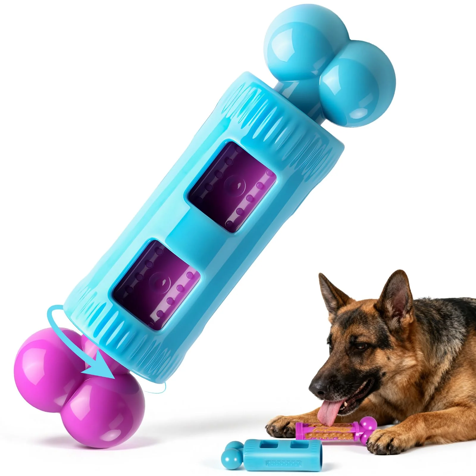 Verified Kseroo Indestructible Dog Chew Toy for Aggressive Chewers – Bacon Flavor Nylon Puzzle Fashionable