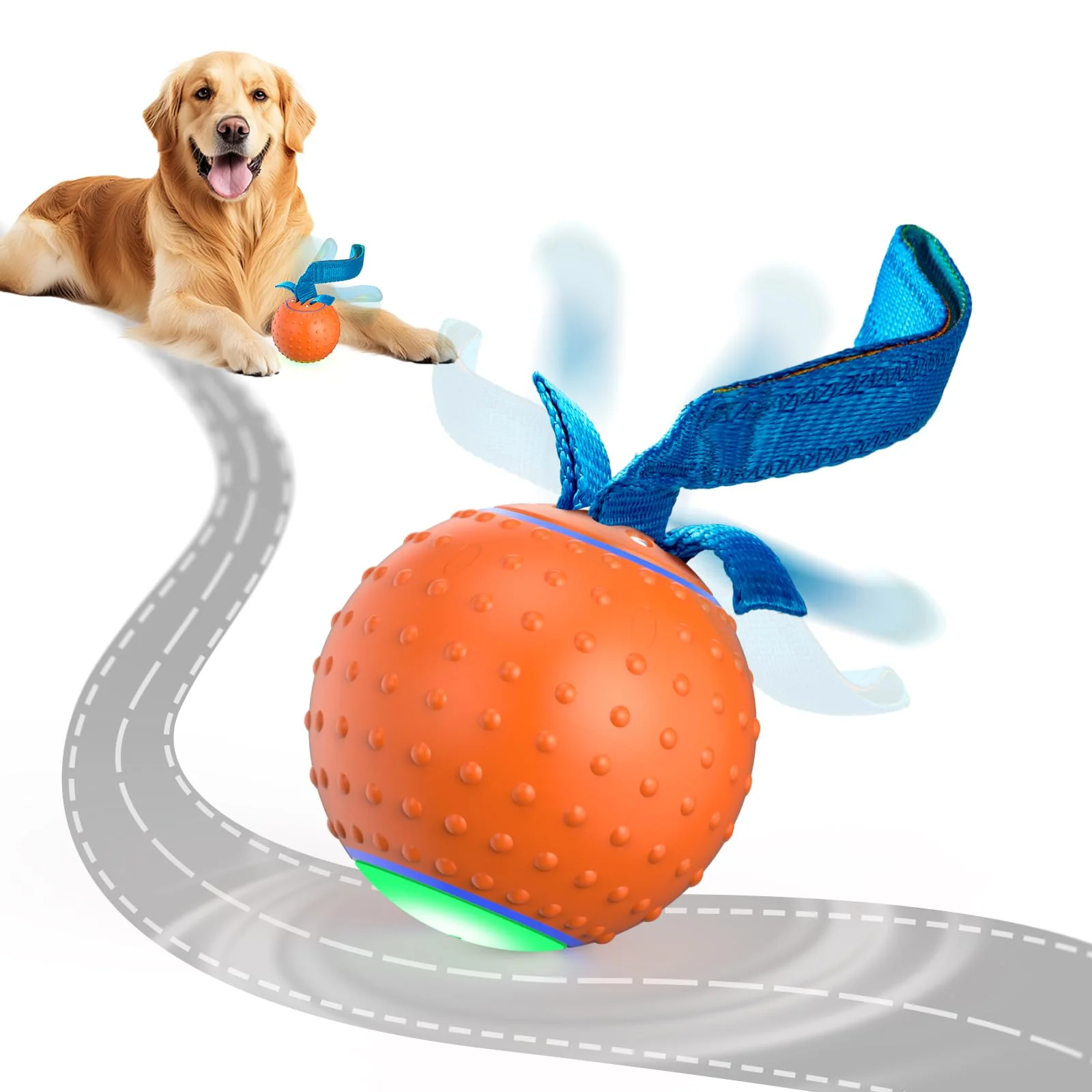 Responsible Pubialo Interactive Dog Ball – Rechargeable Electric Moving Toy for Busy Dogs Durable