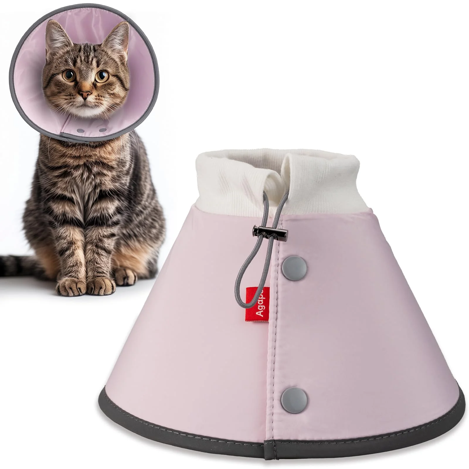 Selected Agape Soft Cone for Cats Small Dogs — Lightweight Water-Repellent Recovery E-Collar Excellent